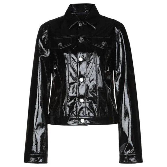 Helmut Lang Button Front Vinyl Jacket - Picture 2 of 4